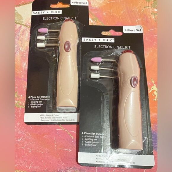 🔥Sassy + Chic Electronic Nail Kit 4 Piece Set🛍️ Shaping Buffing Tool kit 🎊 - Picture 6 of 8